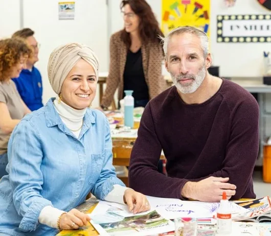 De stap naar de klas voor statushouders